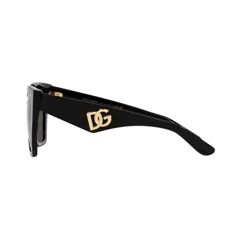 NEW DOLCE&GABBANA DG4438 501/87 BLACK SQUARE SUNGLASSES
